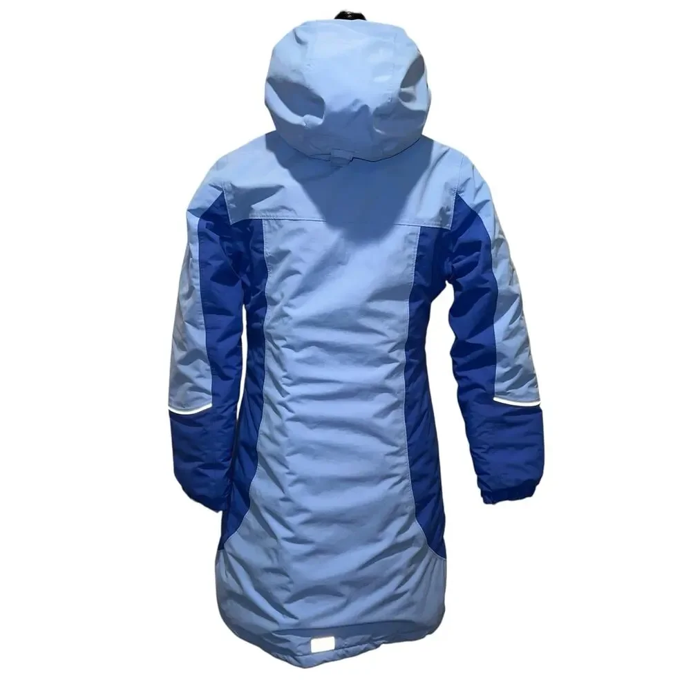Lands' End Kids The Squall Insulated Winter Coat Grow Along Blue Size Large/14